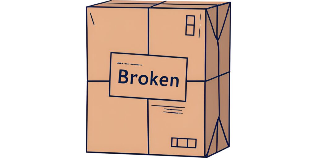 An image of a missing package