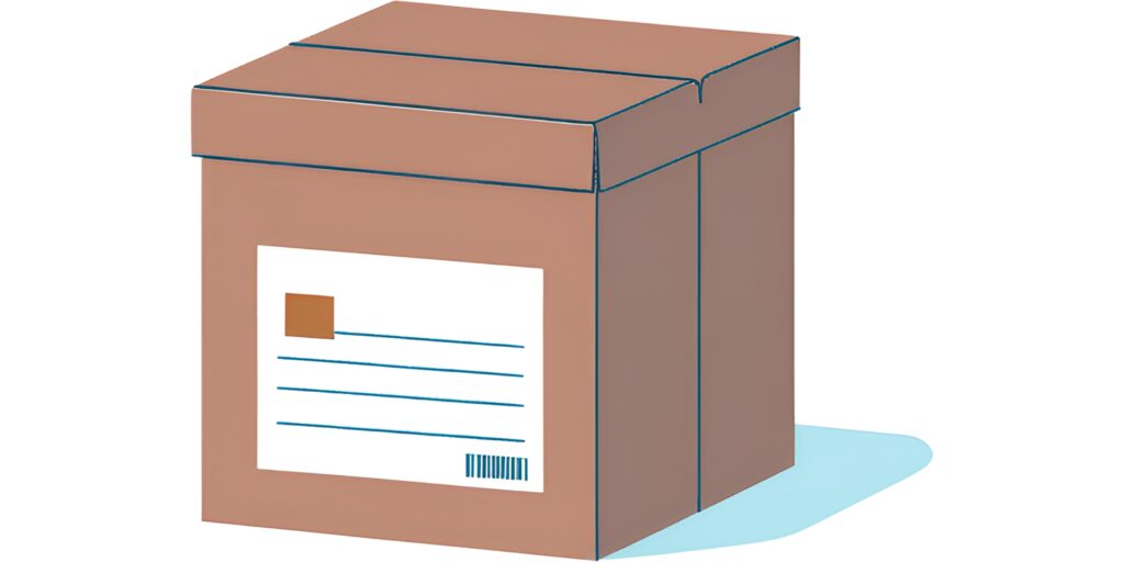 An image showing an address label used for delivery accuracy to avoid shipment exceptions