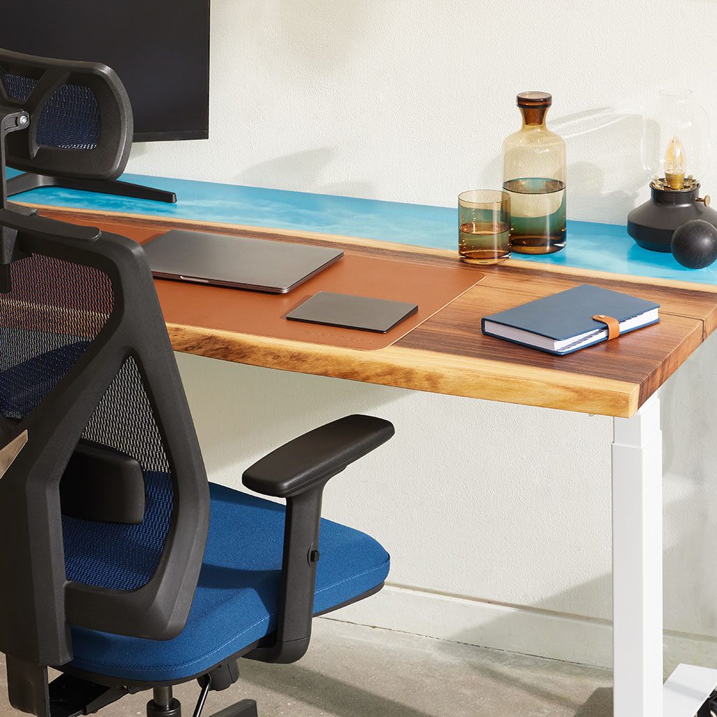 blue ergonomic office chair live edge ocean desk 64026260 779c 44e2 8fe8 0a7635509c55 1