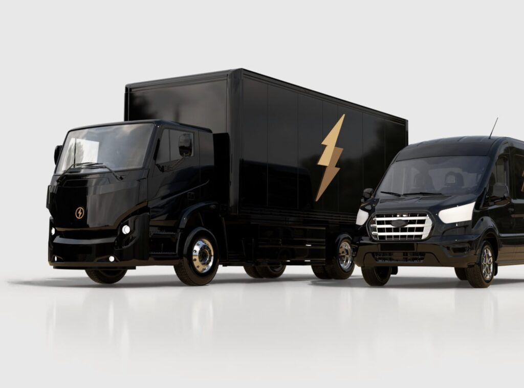 sustainable logistics trucks and vans