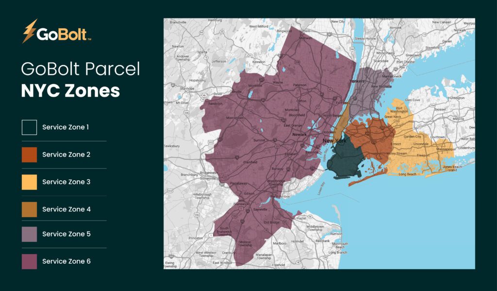 GoBolt Parcel Zone Map - New York