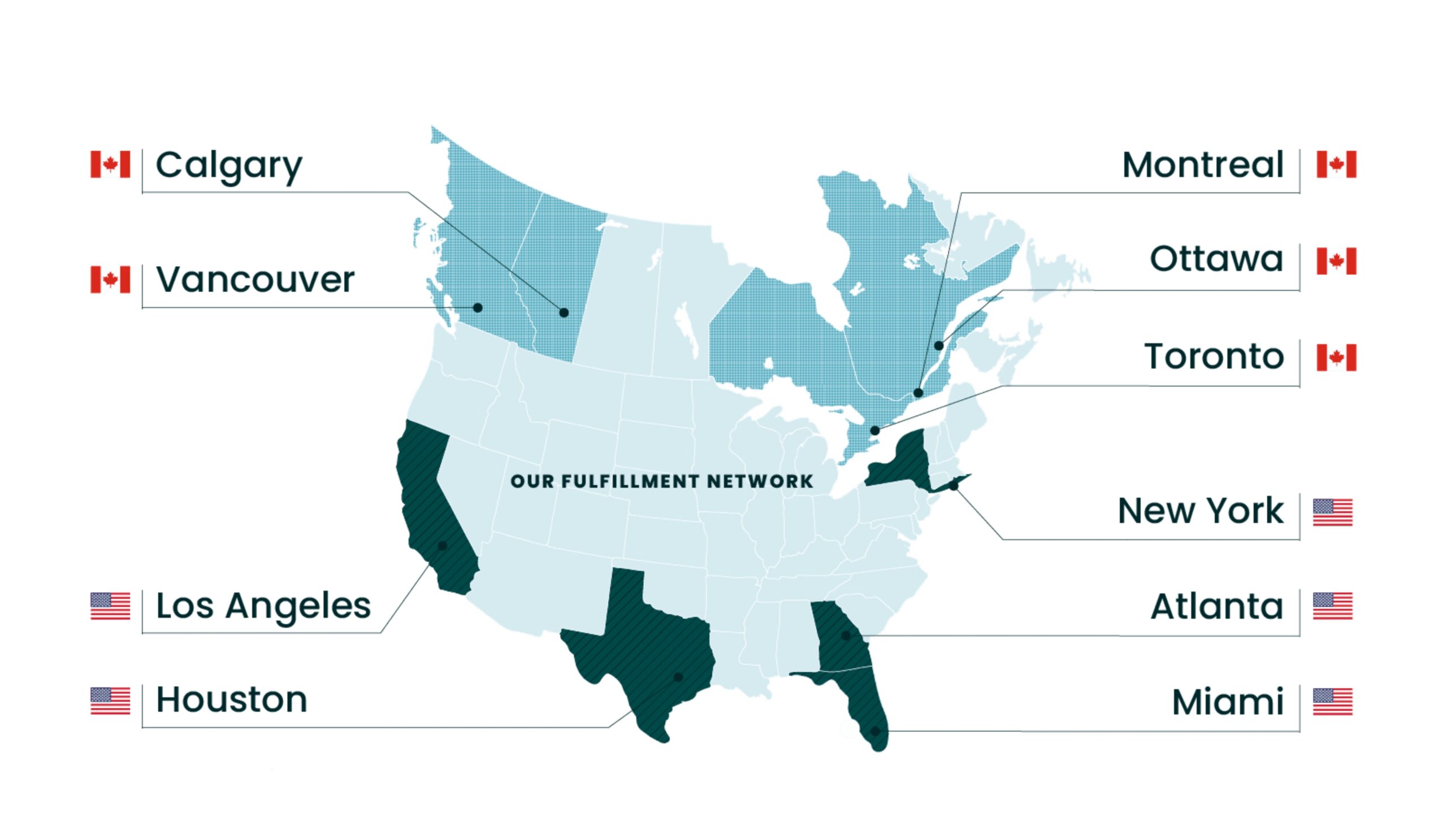 GoBolt Fulfillment Network Map