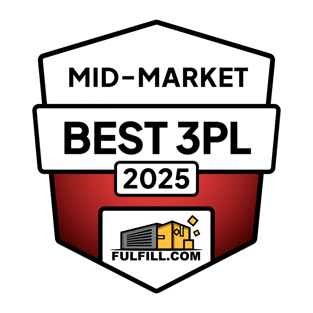 Fulfill.com Best 3PL Mid-Market 2025 Badge